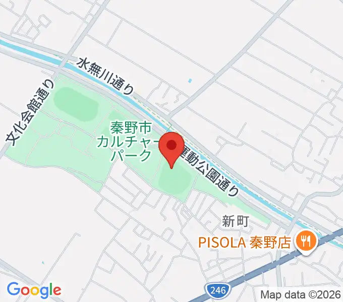 中栄信金スタジアム秦野の地図
