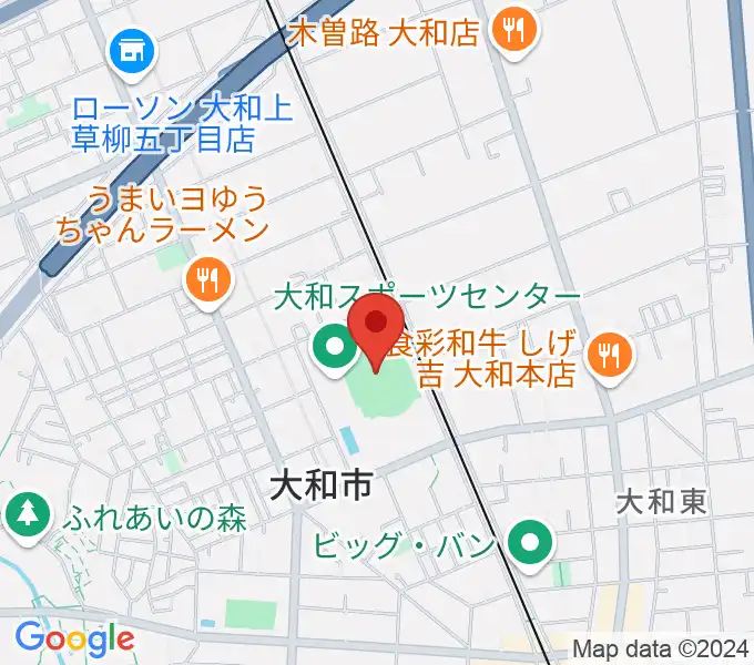 大和なでしこスタジアムの地図