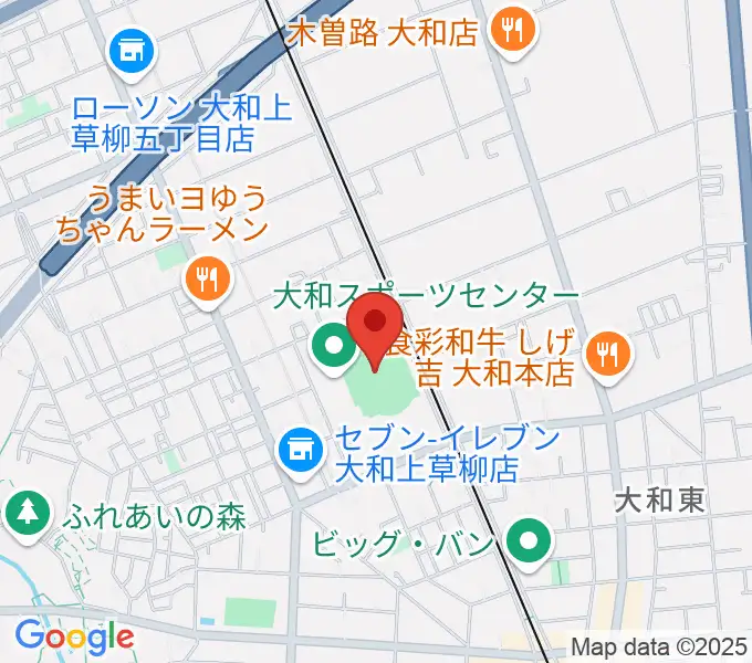 大和なでしこスタジアムの地図