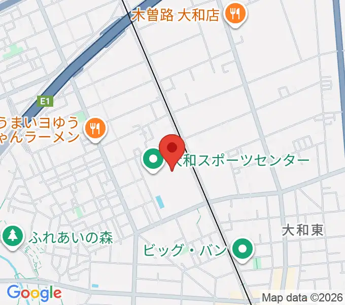 大和なでしこスタジアムの地図