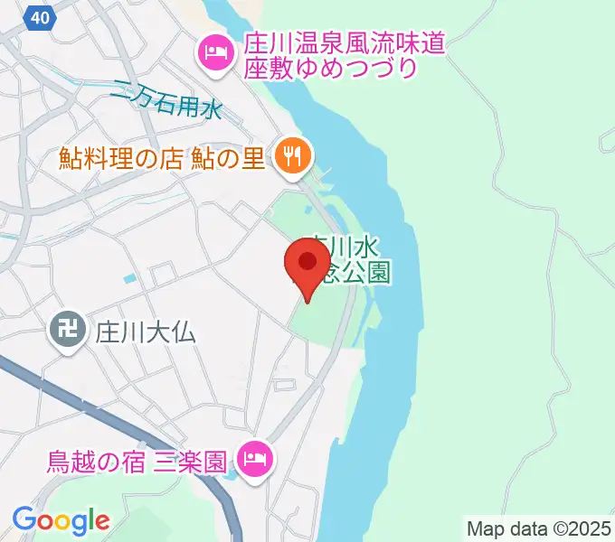 庄川美術館の地図