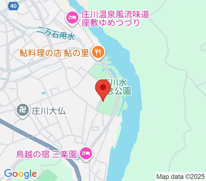 庄川美術館の地図