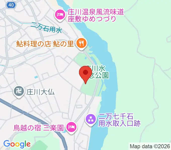 庄川美術館の地図