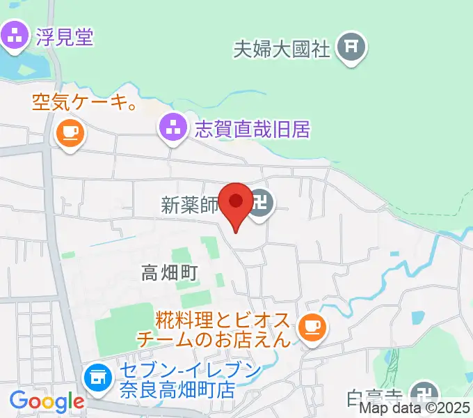 入江泰吉記念奈良市写真美術館の地図