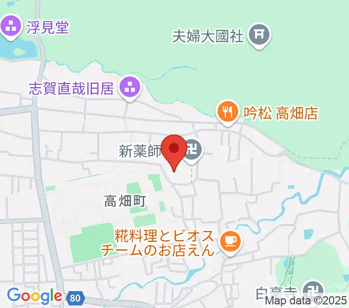 入江泰吉記念奈良市写真美術館の地図