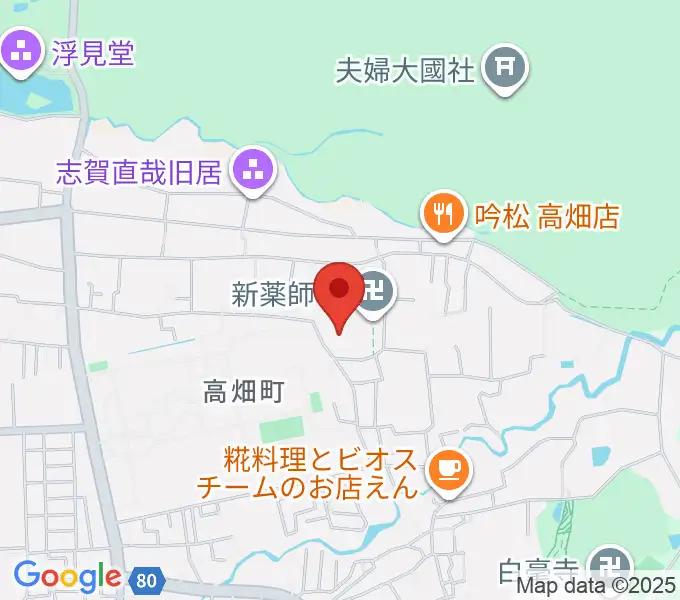 入江泰吉記念奈良市写真美術館の地図