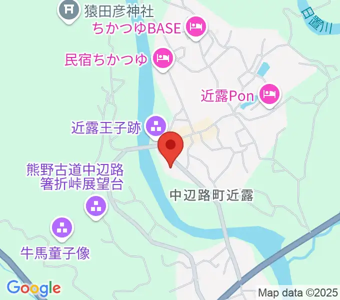 熊野古道なかへち美術館の地図