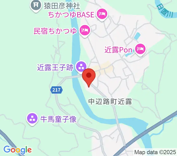 熊野古道なかへち美術館の地図