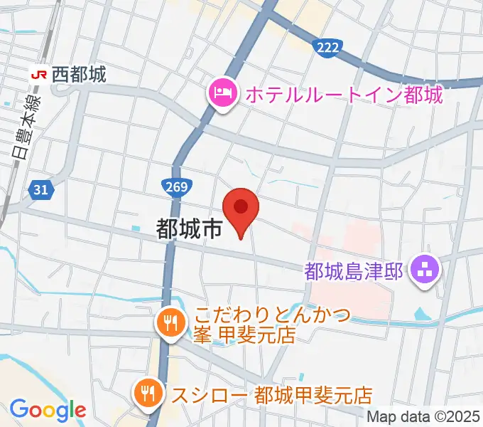 都城市立美術館の地図