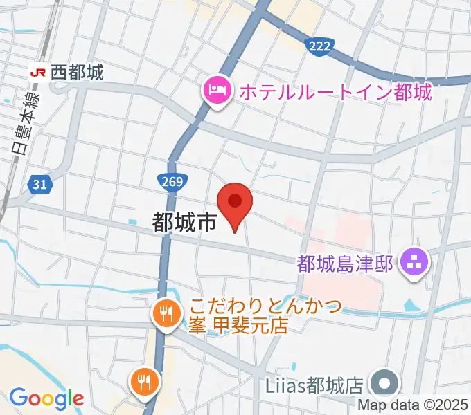 都城市立美術館の地図