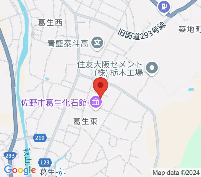 佐野市吉澤記念美術館の地図