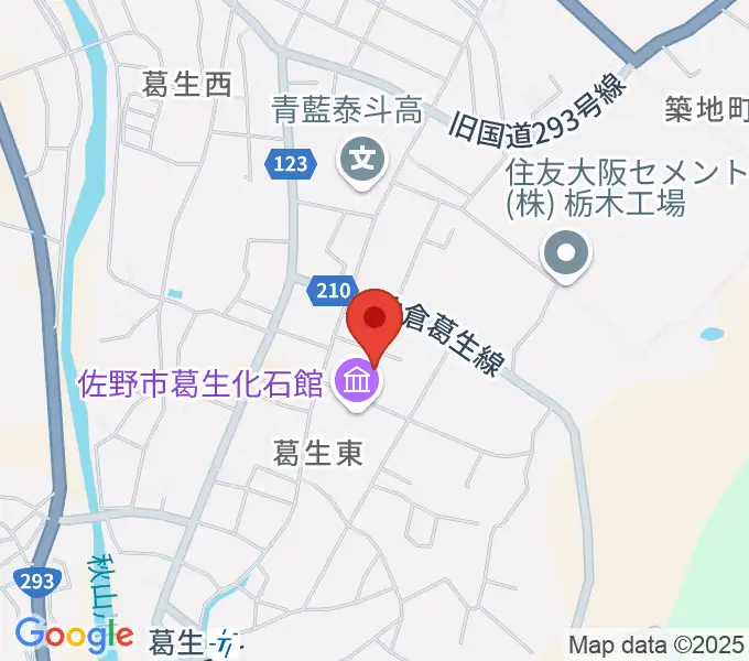 佐野市吉澤記念美術館の地図