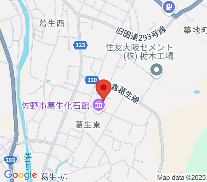 佐野市吉澤記念美術館の地図