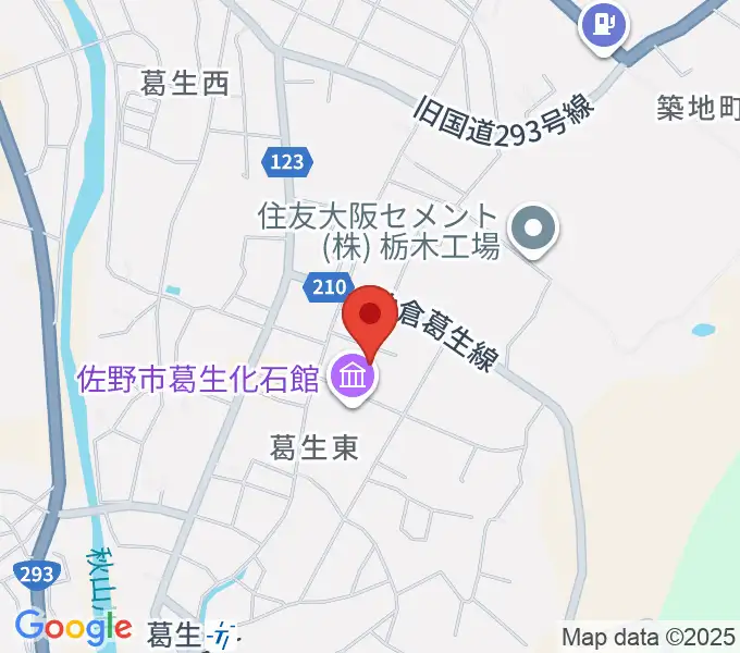 佐野市吉澤記念美術館の地図