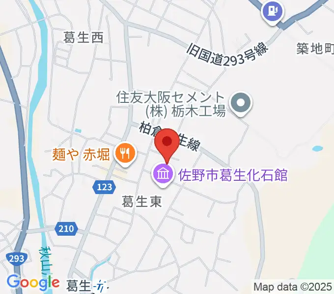 佐野市吉澤記念美術館の地図