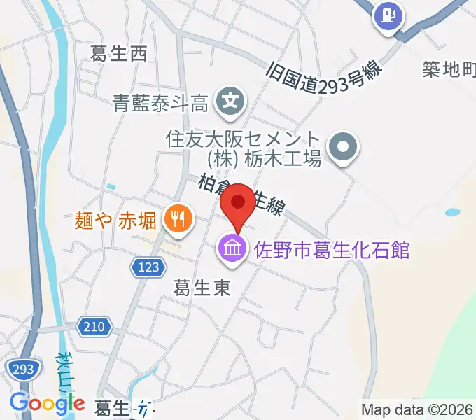 佐野市吉澤記念美術館の地図