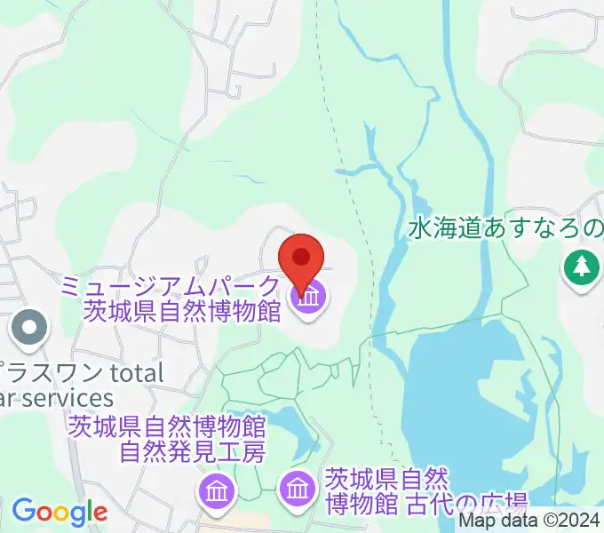 ミュージアムパーク茨城県自然博物館の地図