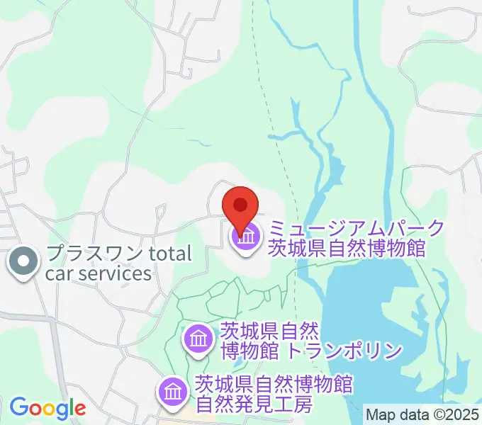 ミュージアムパーク茨城県自然博物館の地図