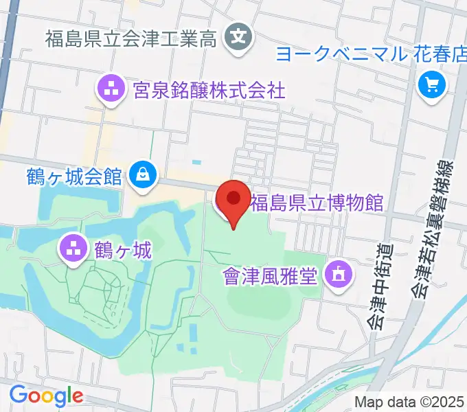 福島県立博物館の地図