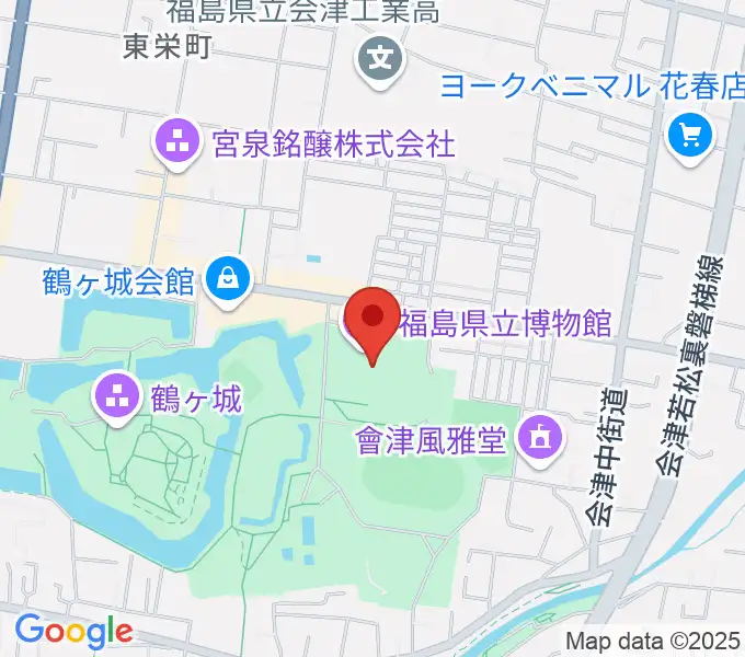 福島県立博物館の地図
