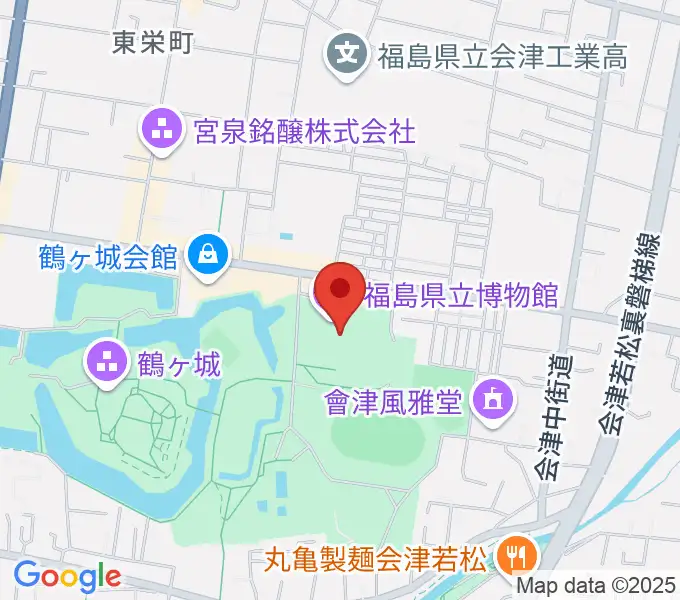福島県立博物館の地図