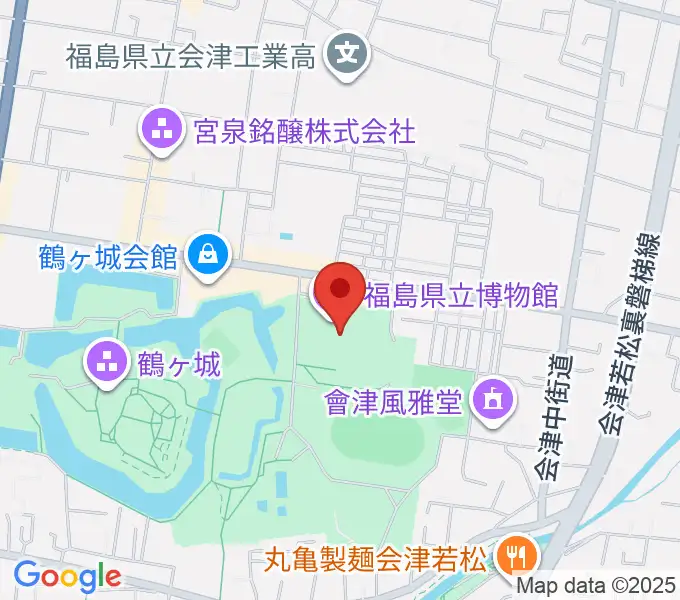 福島県立博物館の地図