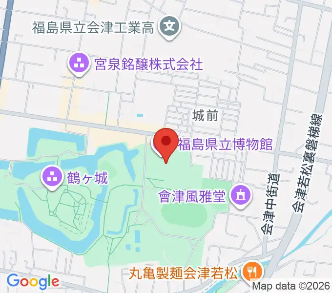 福島県立博物館の地図