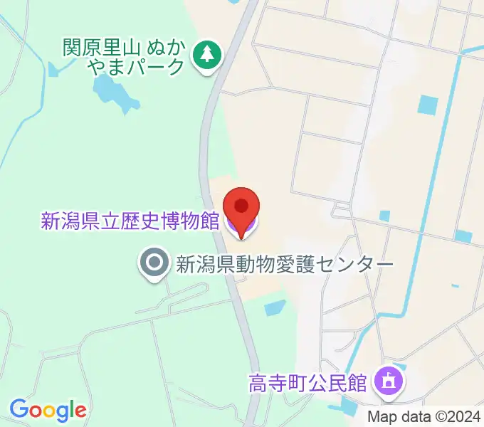 新潟県立歴史博物館の地図