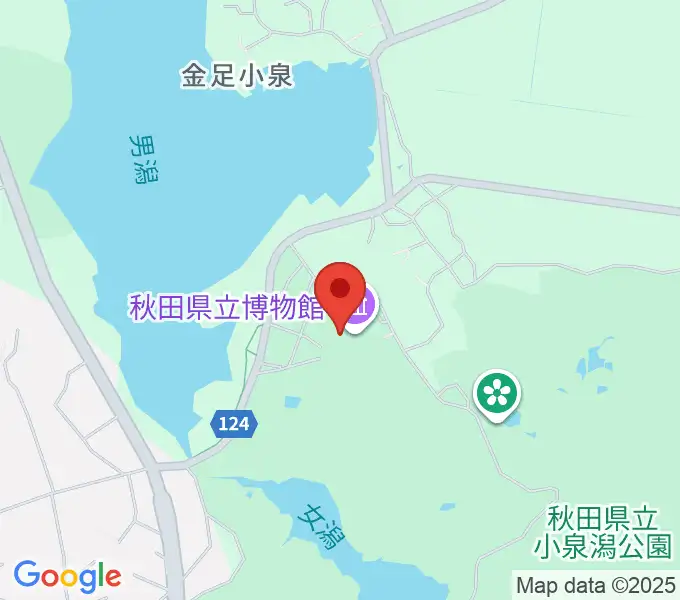 秋田県立博物館の地図