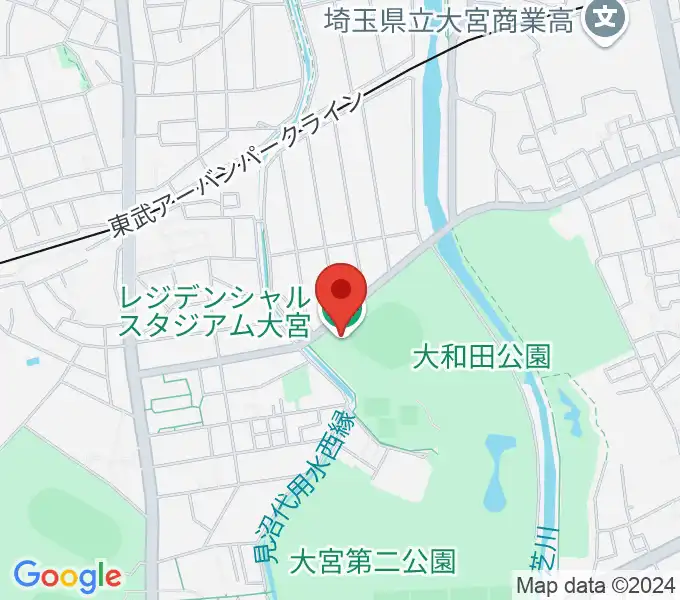 レジデンシャルスタジアム大宮の地図