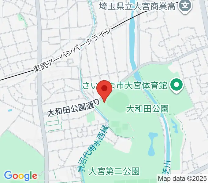 レジデンシャルスタジアム大宮の地図