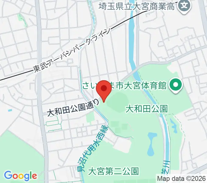 レジデンシャルスタジアム大宮の地図