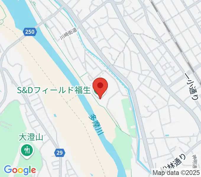 S&Dフィールド福生の地図