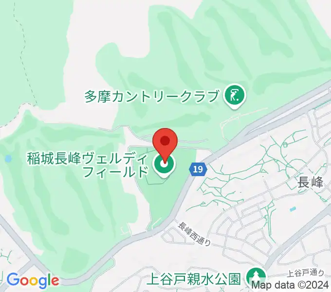 稲城長峰ヴェルディフィールドの地図