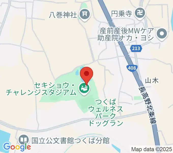つくばウェルネスパーク・ヘルスプラザの地図