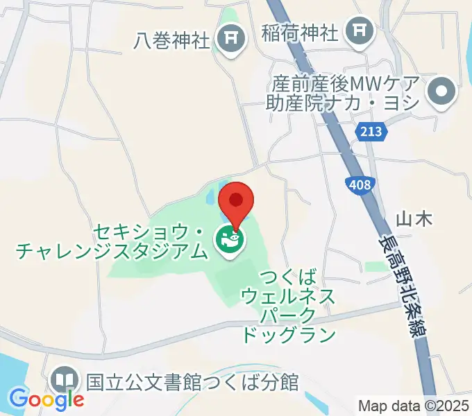 つくばウェルネスパーク・ヘルスプラザの地図