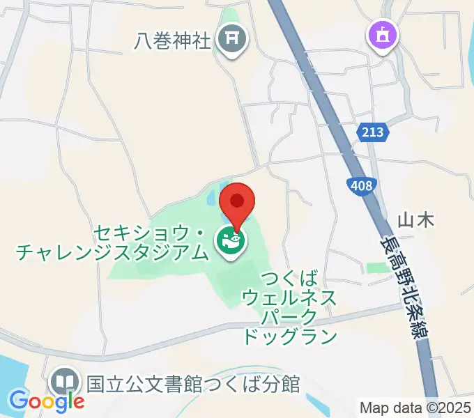 つくばウェルネスパーク・ヘルスプラザの地図