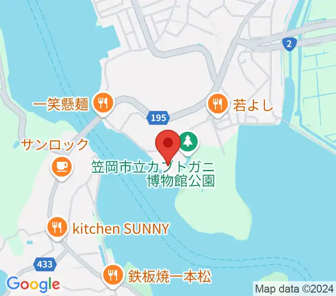 笠岡市立カブトガニ博物館の地図