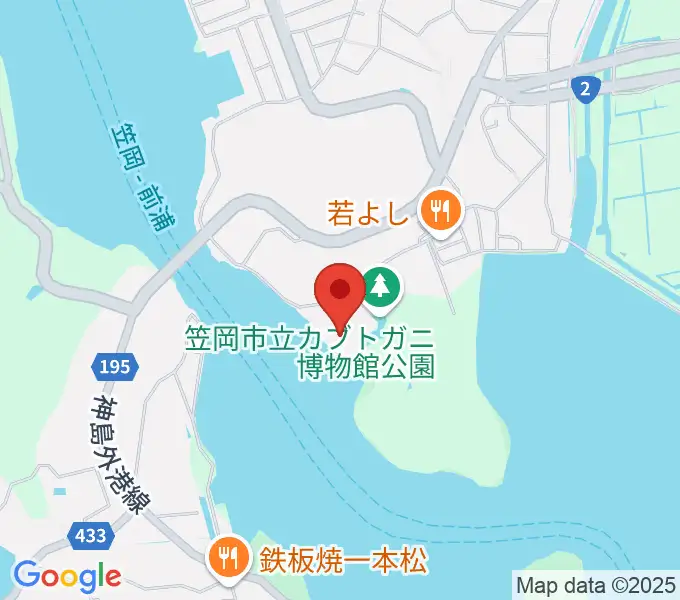 笠岡市立カブトガニ博物館の地図