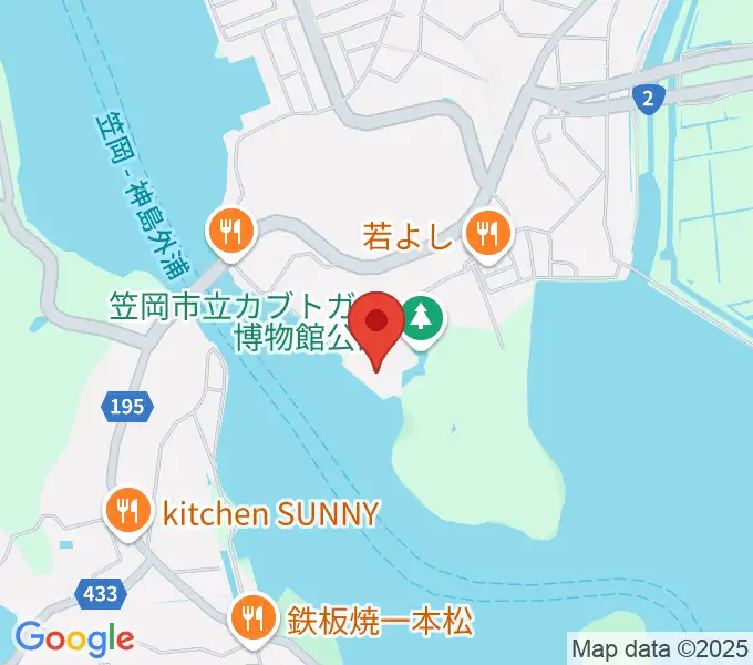 笠岡市立カブトガニ博物館の地図