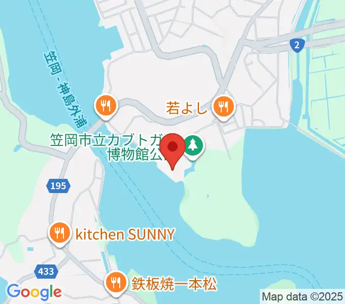笠岡市立カブトガニ博物館の地図