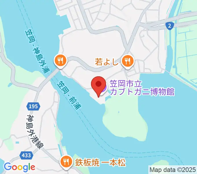 笠岡市立カブトガニ博物館の地図