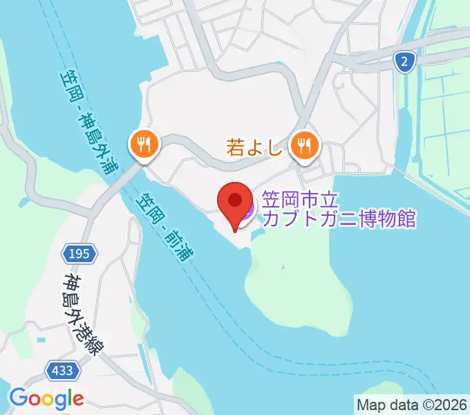 笠岡市立カブトガニ博物館の地図