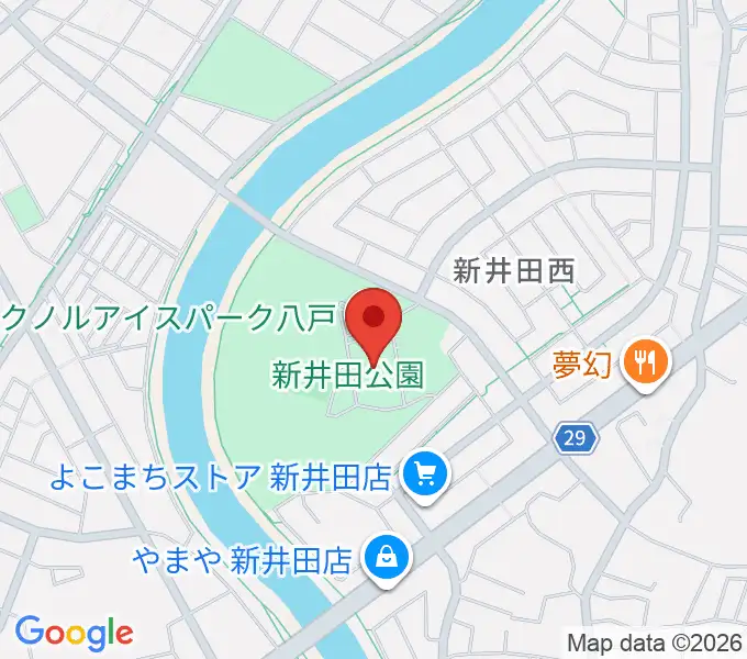 テクノルアイスパーク八戸の地図