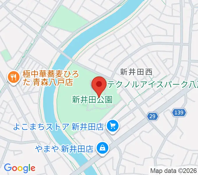 テクノルアイスパーク八戸の地図