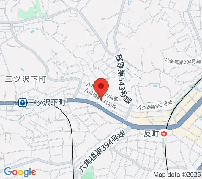 みずさわ管楽器工房の地図