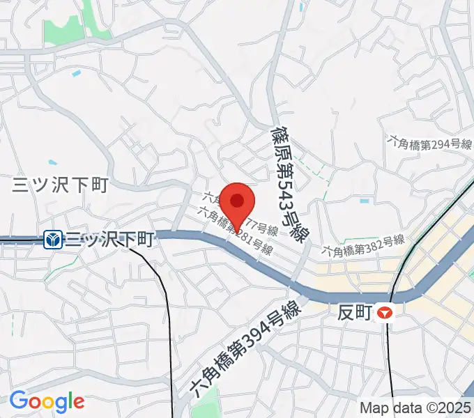 みずさわ管楽器工房の地図
