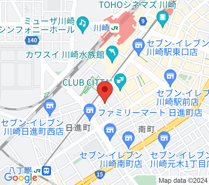 STUDIO楽 川崎店の場所