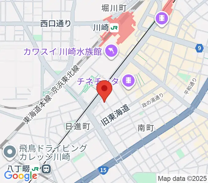 STUDIO楽 川崎店の地図