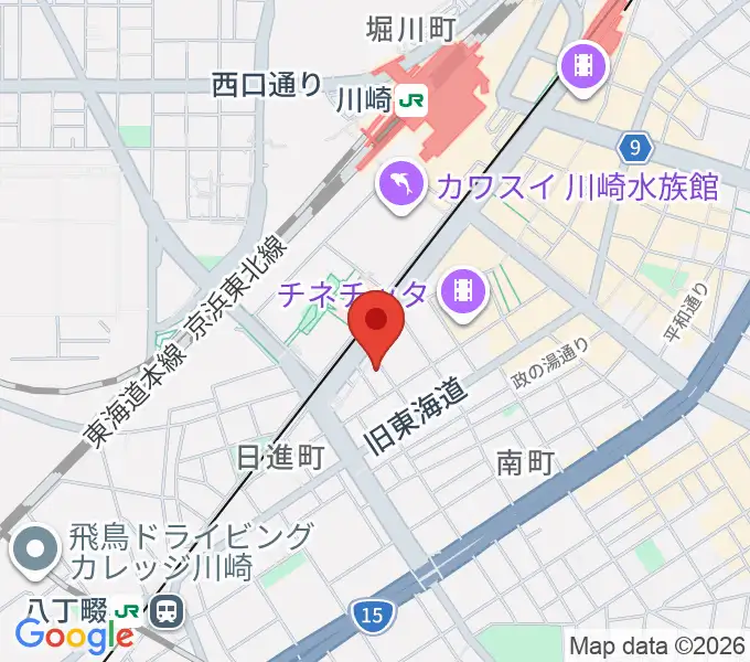 STUDIO楽 川崎店の地図